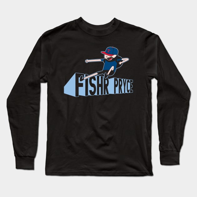 Fishr Pryce Finn Flying Kick Long Sleeve T-Shirt by FishrP